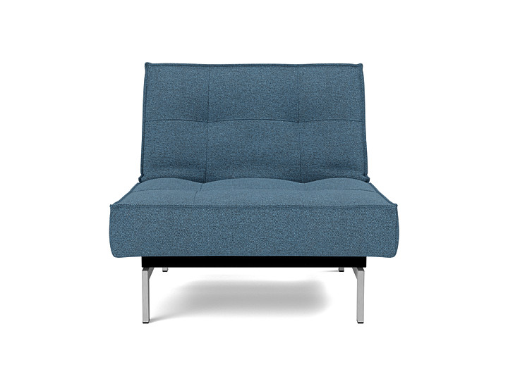 Fotoliu recliner Splitback Chrome 115x90cm, tesatura la alegere