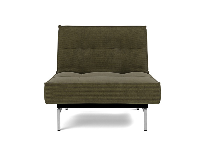 Fotoliu recliner Splitback Chrome 115x90cm, tesatura la alegere