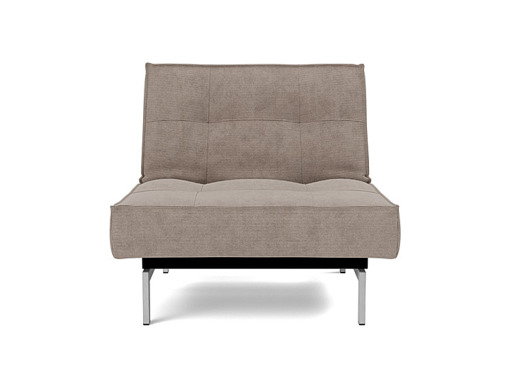 Fotoliu recliner Splitback Chrome 115x90cm, tesatura la alegere