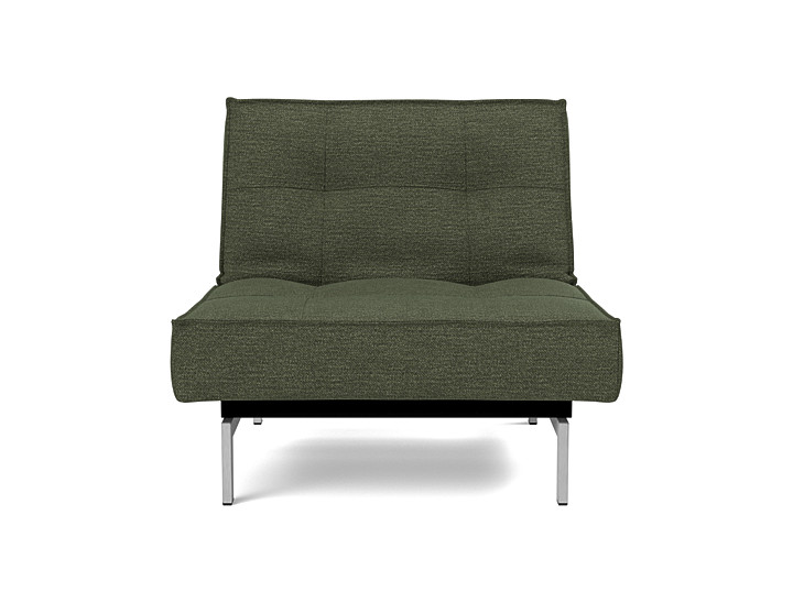 Fotoliu recliner Splitback Chrome 115x90cm, tesatura la alegere