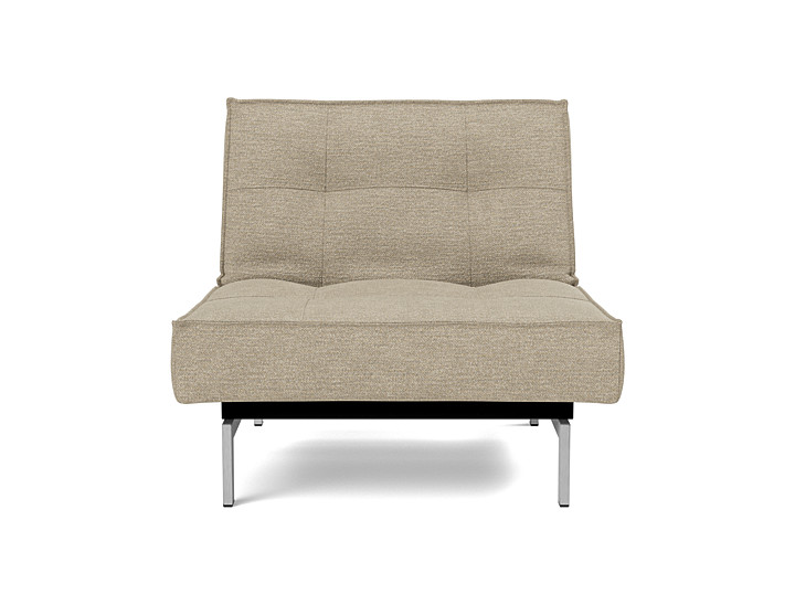 Fotoliu recliner Splitback Chrome 115x90cm, tesatura la alegere