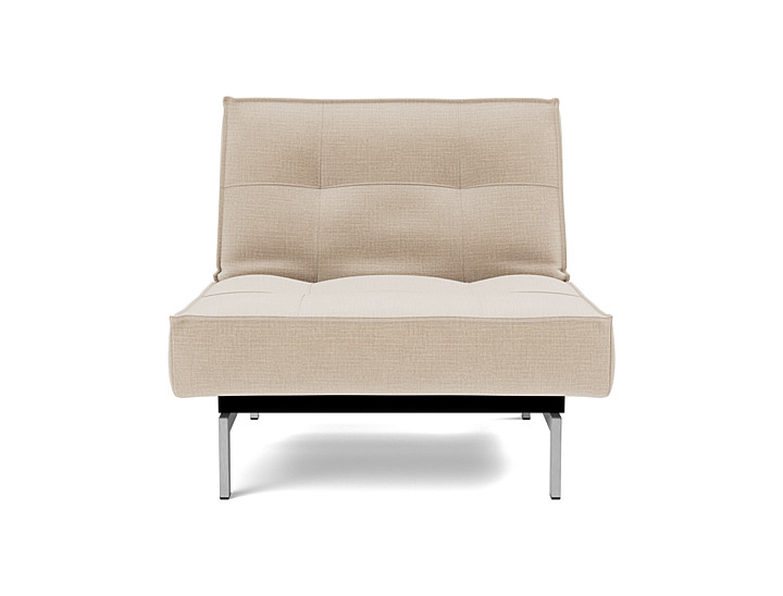 Fotoliu recliner Splitback Chrome 115x90cm, tesatura la alegere