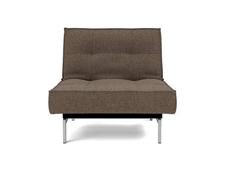 Fotoliu recliner Splitback Chrome 115x90cm, tesatura la alegere