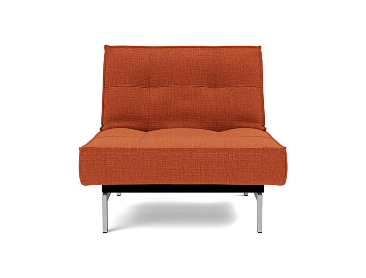 Fotoliu recliner Splitback Chrome 115x90cm, tesatura la alegere