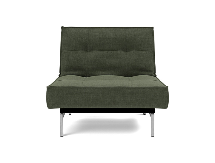 Fotoliu recliner Splitback Chrome 115x90cm, tesatura la alegere