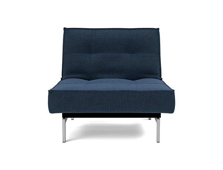 Fotoliu recliner Splitback Chrome 115x90cm, tesatura la alegere