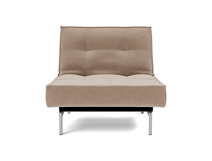 Fotoliu recliner Splitback Chrome 115x90cm, tesatura la alegere