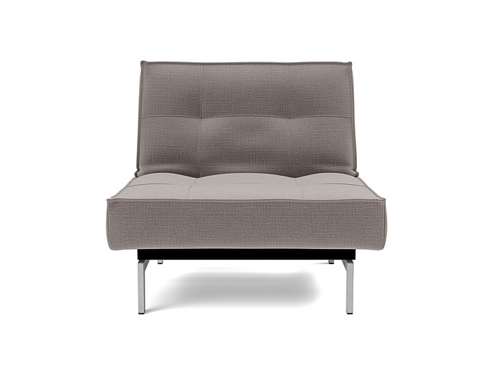 Fotoliu recliner Splitback Chrome 115x90cm, tesatura la alegere