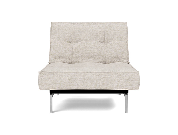 Fotoliu recliner Splitback Chrome 115x90cm, tesatura la alegere