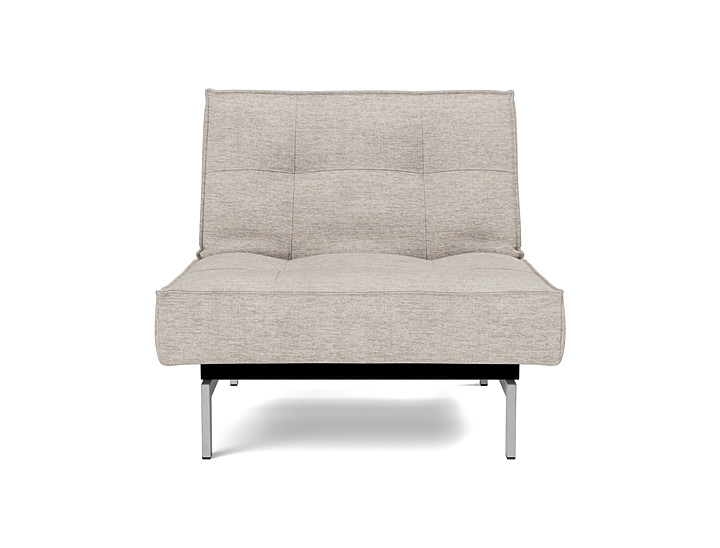 Fotoliu recliner Splitback Chrome 115x90cm, tesatura la alegere