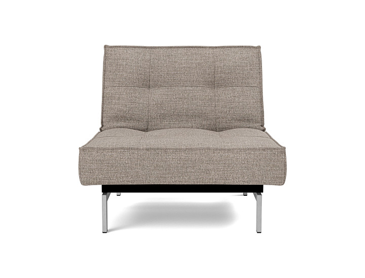 Fotoliu recliner Splitback Chrome 115x90cm, tesatura la alegere