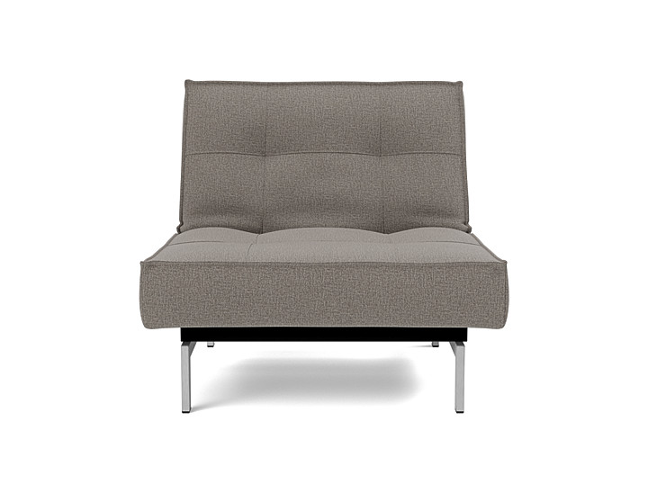 Fotoliu recliner Splitback Chrome Mixed Dance Grey 115x90cm