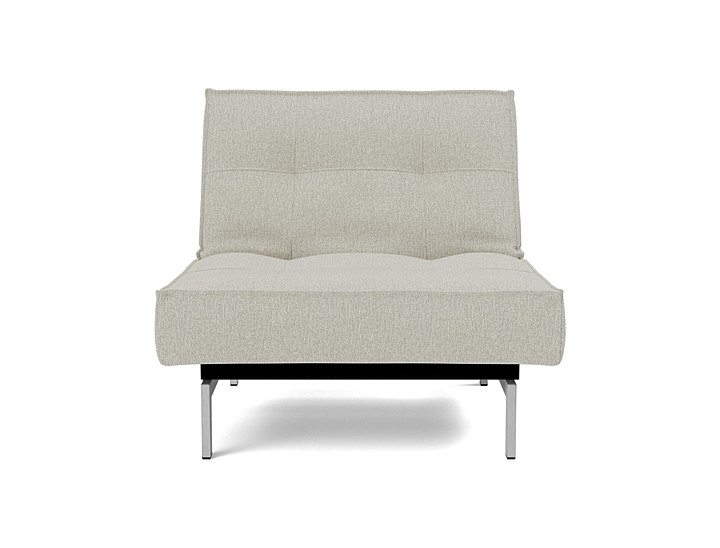 Fotoliu recliner Splitback Chrome 115x90cm, tesatura la alegere