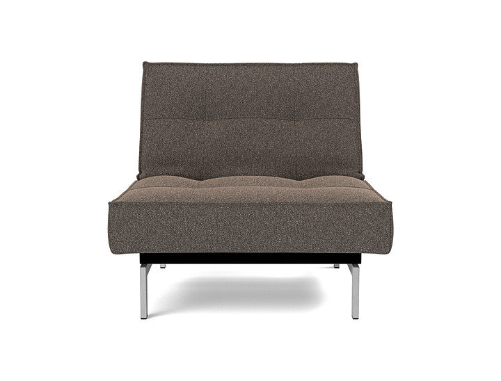 Fotoliu recliner Splitback Chrome 115x90cm, tesatura la alegere