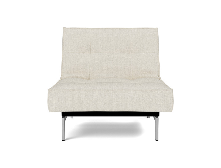 Fotoliu recliner Splitback Chrome 115x90cm, tesatura la alegere