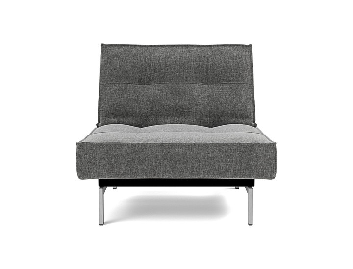 Fotoliu recliner Splitback Chrome 115x90cm, tesatura la alegere