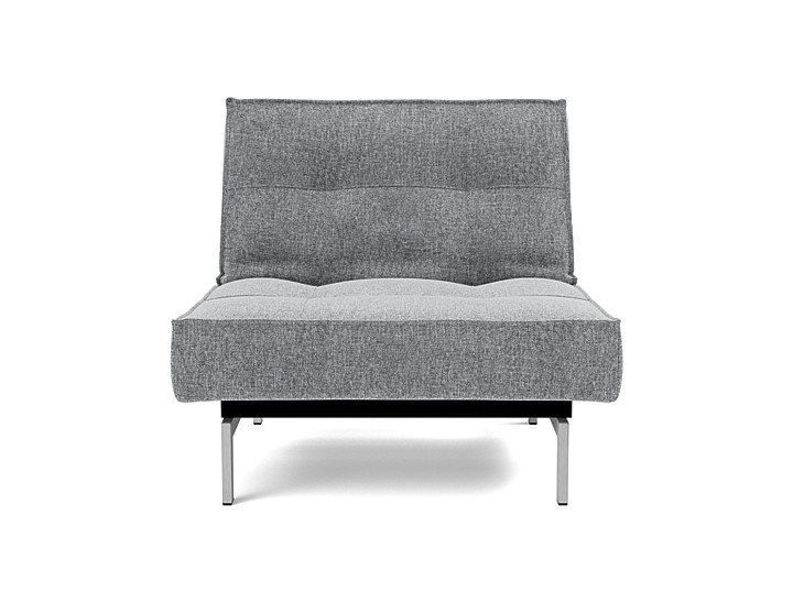 Fotoliu recliner Splitback Chrome 115x90cm, tesatura la alegere