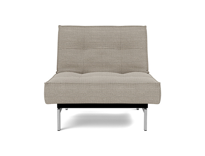 Fotoliu recliner Splitback Chrome 115x90cm, tesatura la alegere