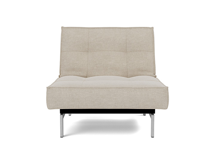 Fotoliu recliner Splitback Chrome 115x90cm, tesatura la alegere