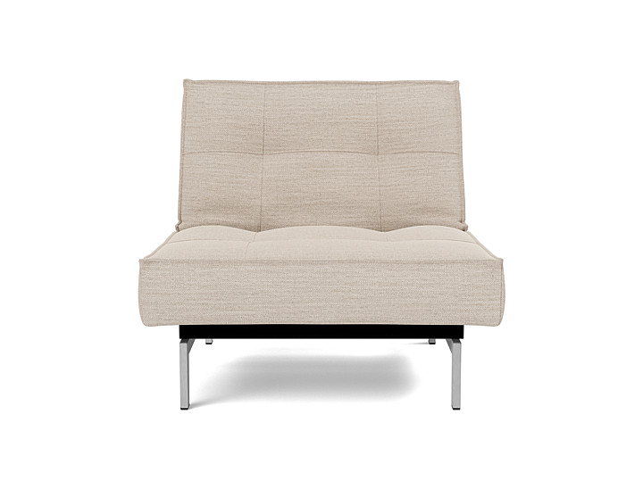 Fotoliu recliner Splitback Chrome 115x90cm, tesatura la alegere