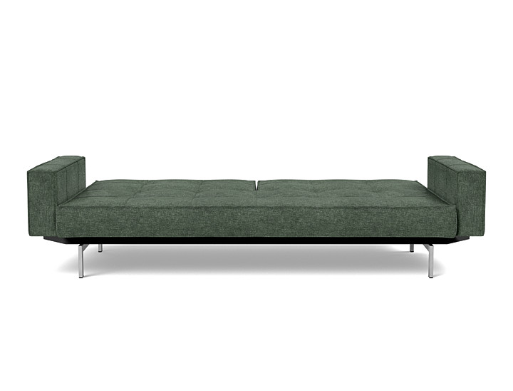 Canapea extensibila cu brate Splitback Chrome, tesatura la alegere