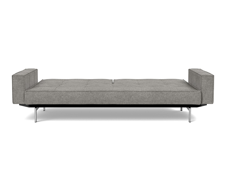 Canapea extensibila cu brate Splitback Chrome, tesatura la alegere