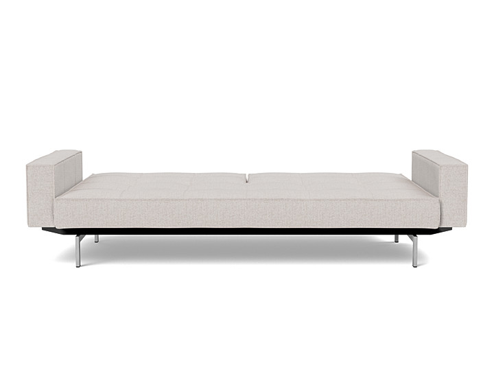 Canapea extensibila cu brate Splitback Chrome, tesatura la alegere