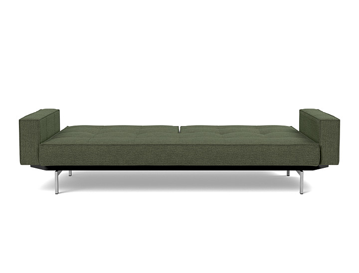 Canapea extensibila cu brate Splitback Chrome, tesatura la alegere