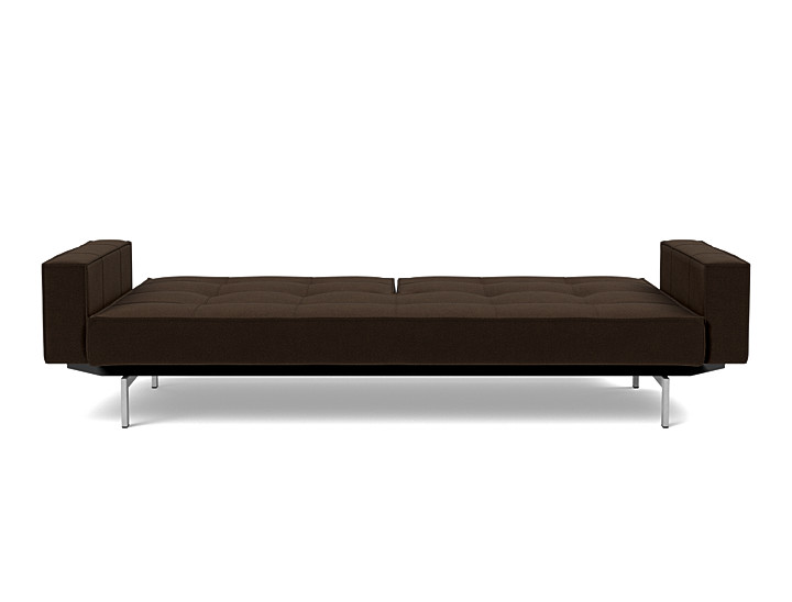 Canapea extensibila cu brate Splitback Chrome, tesatura la alegere