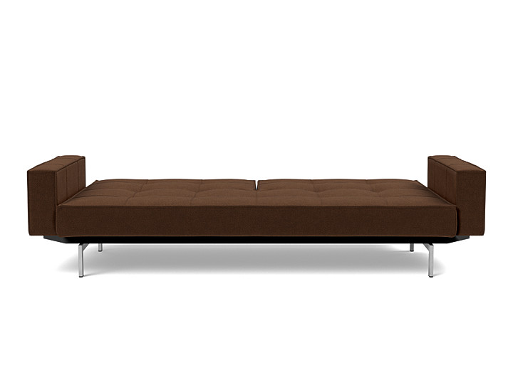 Canapea extensibila cu brate Splitback Chrome, tesatura la alegere