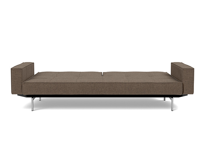 Canapea extensibila cu brate Splitback Chrome, tesatura la alegere