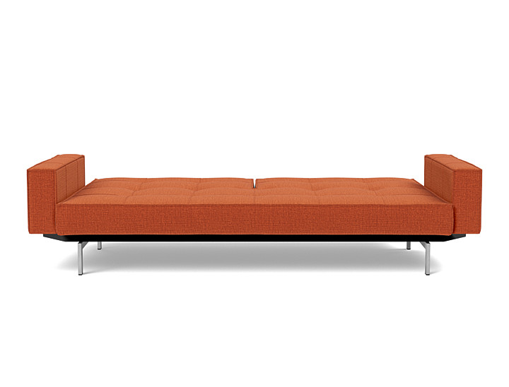 Canapea extensibila cu brate Splitback Chrome, tesatura la alegere