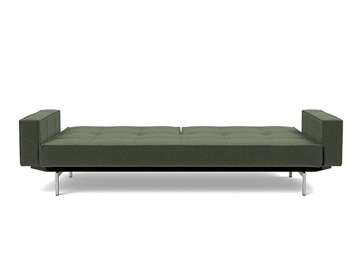 Canapea extensibila cu brate Splitback Chrome, tesatura la alegere