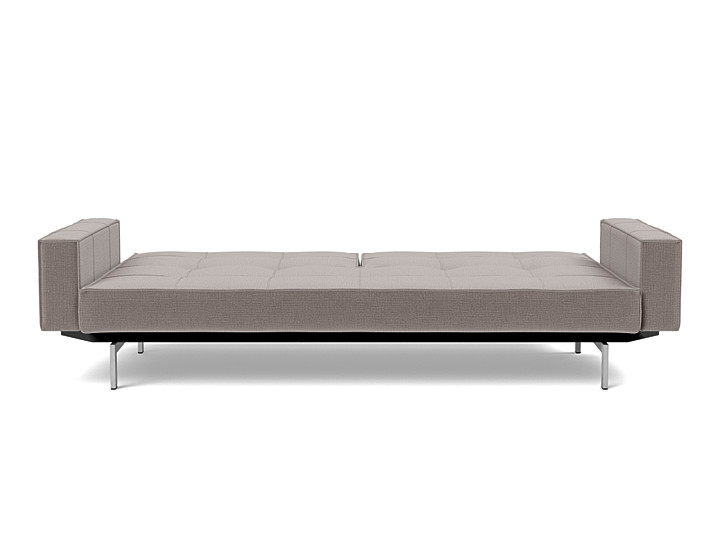 Canapea extensibila cu brate Splitback Chrome, tesatura la alegere