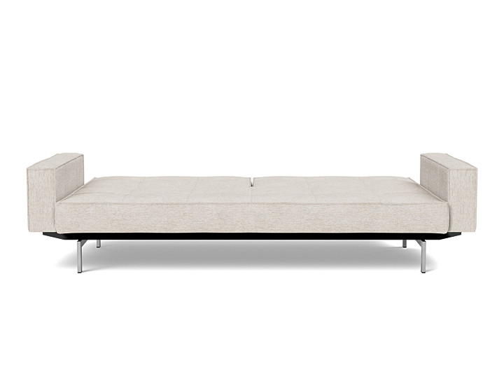 Canapea extensibila cu brate Splitback Chrome, tesatura la alegere