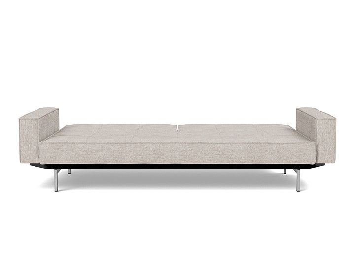 Canapea extensibila cu brate Splitback Chrome, tesatura la alegere