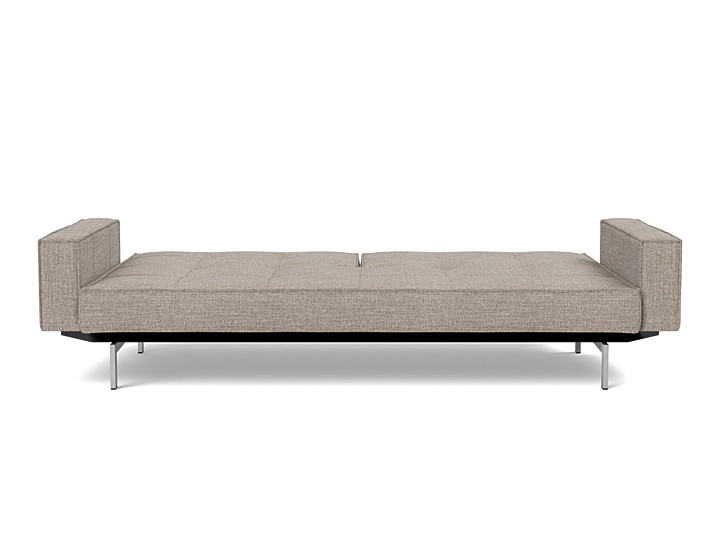 Canapea extensibila cu brate Splitback Chrome, tesatura la alegere