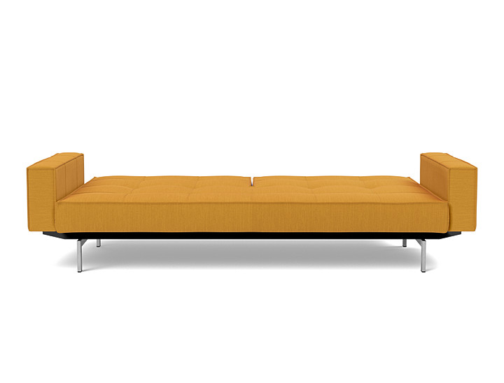 Canapea extensibila cu brate Spltback Elegance Burned Curry 115x210cm