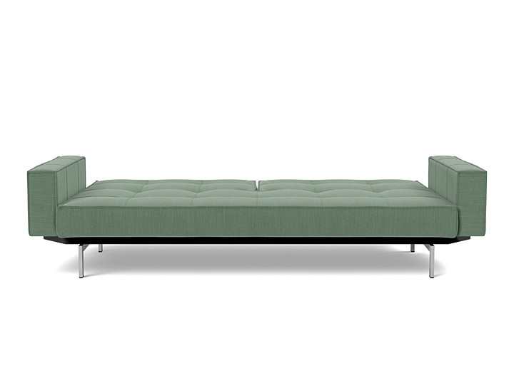 Canapea extensibila cu brate Splitback Chrome, tesatura la alegere