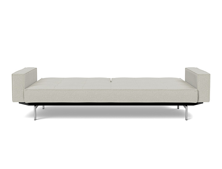 Canapea extensibila cu brate Splitback Chrome, tesatura la alegere