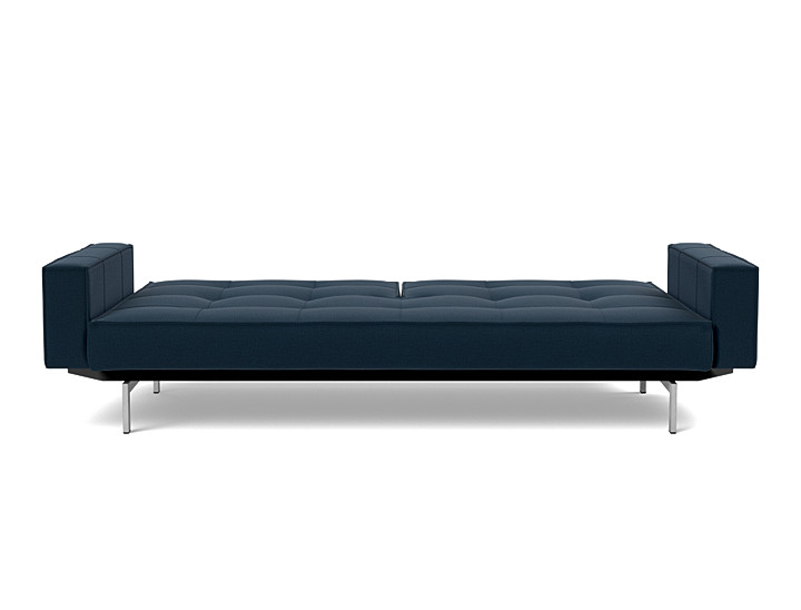 Canapea extensibila cu brate Splitback Chrome, tesatura la alegere
