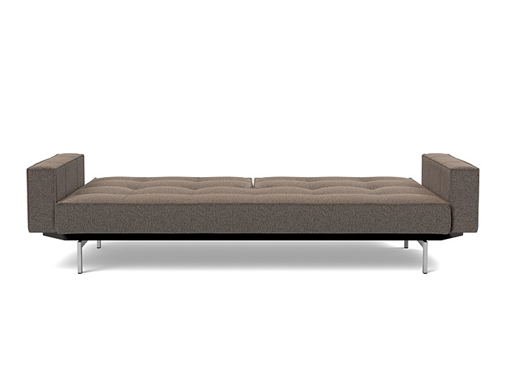 Canapea extensibila cu brate Splitback Chrome, tesatura la alegere