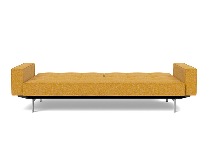 Canapea extensibila cu brate Splitback Chrome, tesatura la alegere