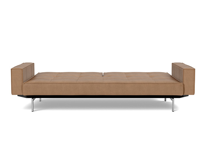 Canapea extensibila cu brate Splitback Chrome, tesatura la alegere
