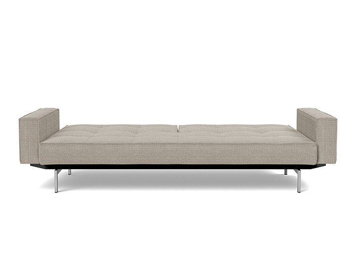 Canapea extensibila cu brate Splitback Chrome, tesatura la alegere