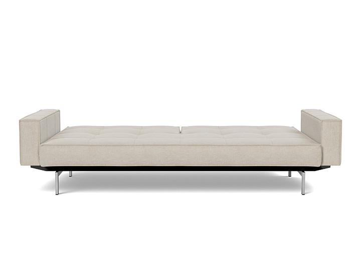 Canapea extensibila cu brate Splitback Chrome, tesatura la alegere
