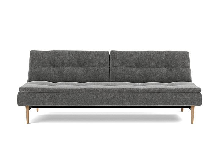 Canapea extensibila Dublexo Styletto Dark Wood Twist Charcoal 115x210cm