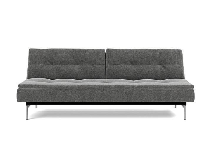 Canapea extensibila Dublexo Chrome Twist Charcoal 115x210cm