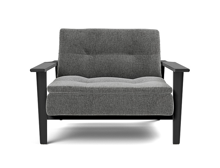 Fotoliu recliner Dublexo Frej Oak Twist Charcoal 115x90cm
