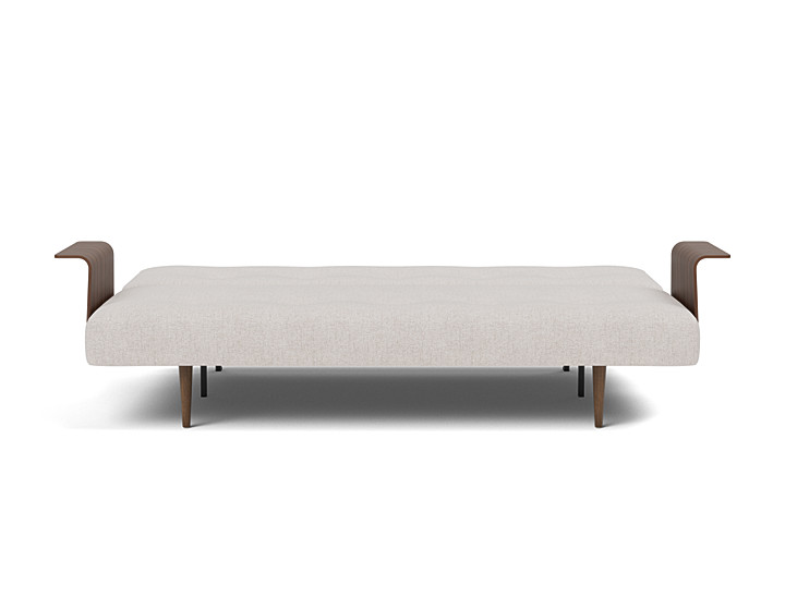 Canapea extensibila cu brate Recast Dark Styletto 140x200 cm, tesatura la alegere